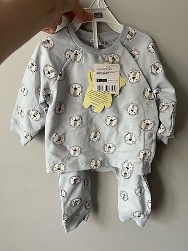 Alt üst pijama erkek bebek takımı