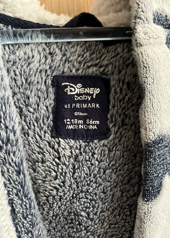 Gri Mickey Desenli Erkek Çocuk Bornoz - Görsel 4