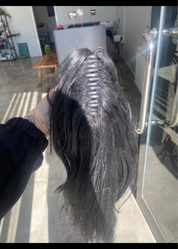 At kuyruğu çıtçıt aksesuar sentetik - Görsel 2