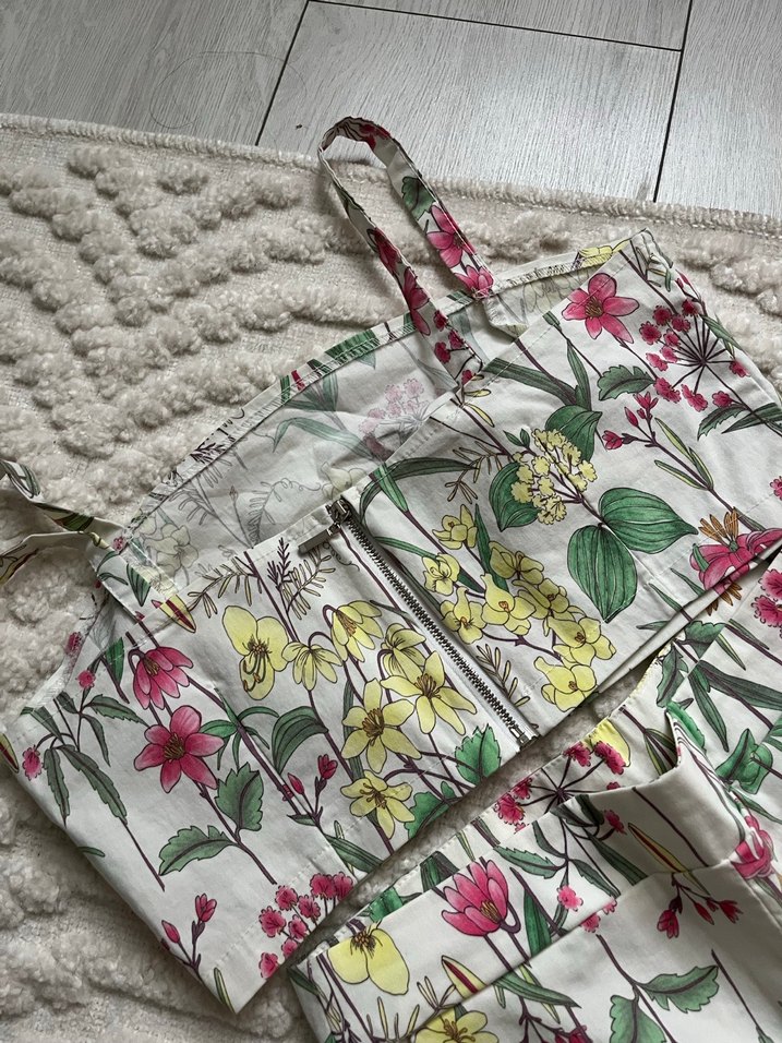 Çiçek Desenli Mini Şortlu Kadın Alt Üst Takım - Görsel 2