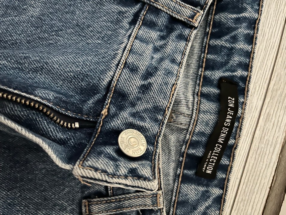 Kadın Gri Renk Yırtık Bol Kesim Kot Pantolon - Görsel 3