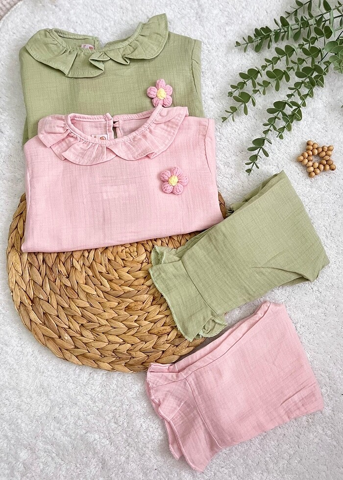 Müslin yakım kız çocuk - Görsel 4