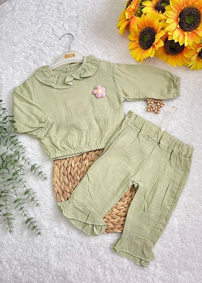 Müslin yakım kız çocuk - Görsel 3