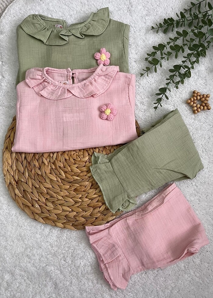 Müslin yakım kız çocuk - Görsel 2