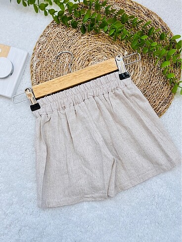 Gömlek keten şortlu takım - Görsel 6