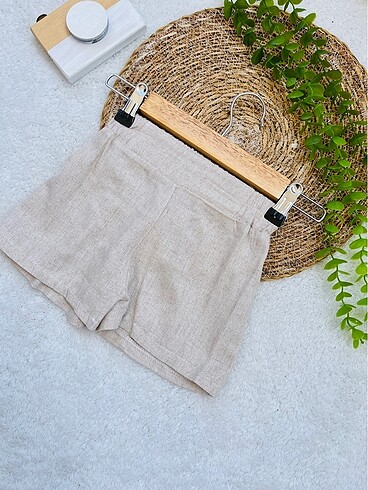 Gömlek keten şortlu takım - Görsel 7