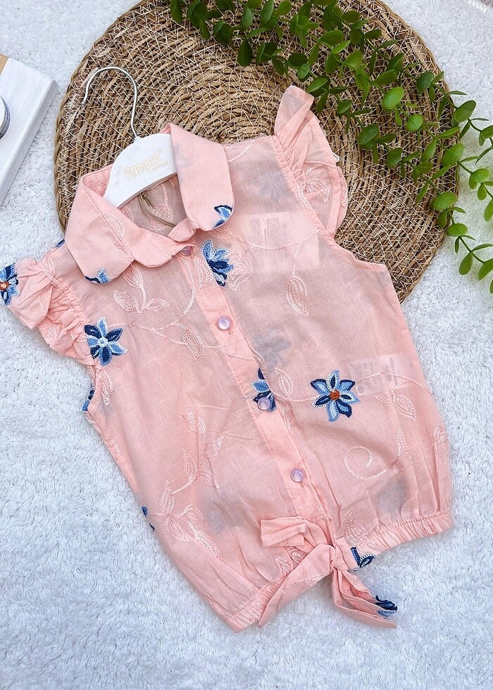 Gömlek keten şortlu takım - Görsel 4