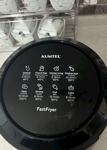 Siyah Elektrikli Fritöz ve Izgara - Görsel 5