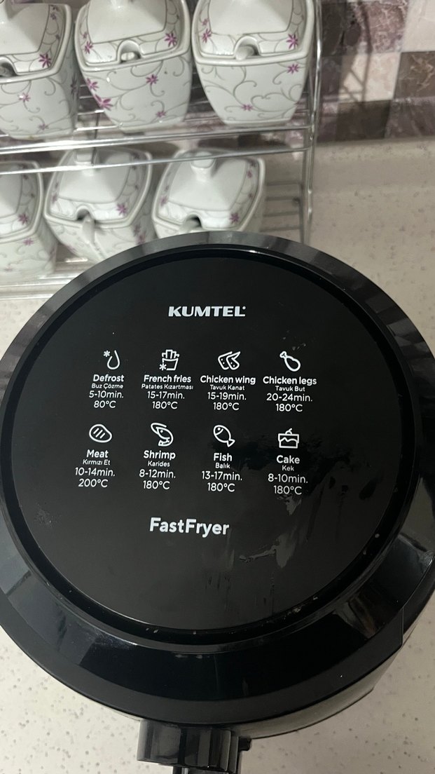 Siyah Elektrikli Fritöz ve Izgara - Görsel 5