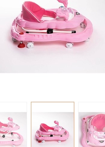 Pembe Bebek Yürüteci Renkli Oyun Panelli - Görsel 3