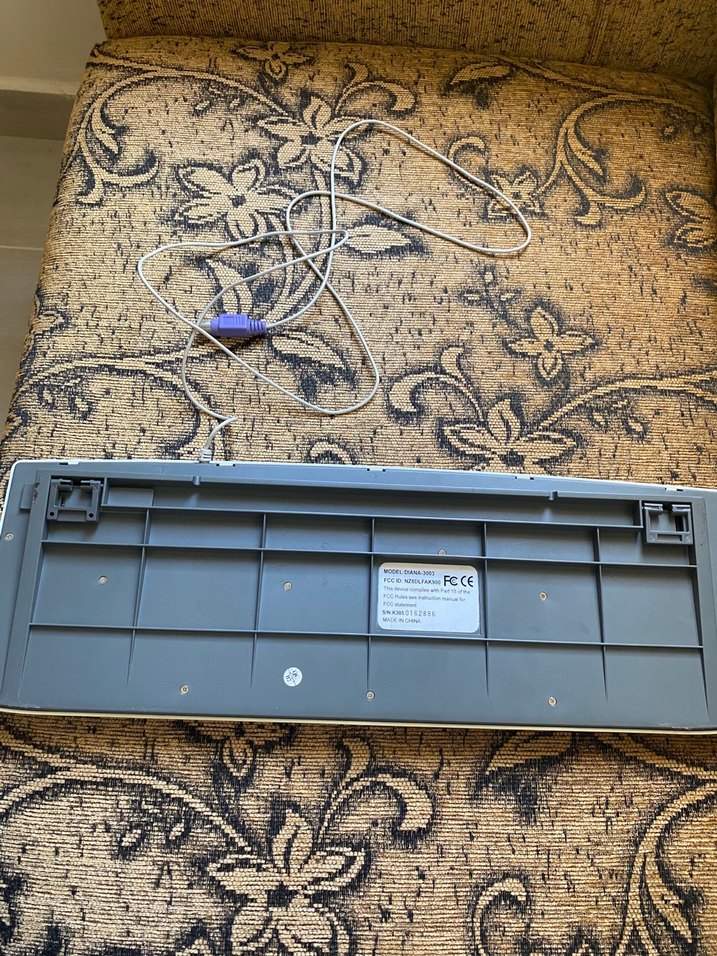 Vintage/Retro klavye. F klavyedir, sorunu yok göründüğü gibi - Görsel 5