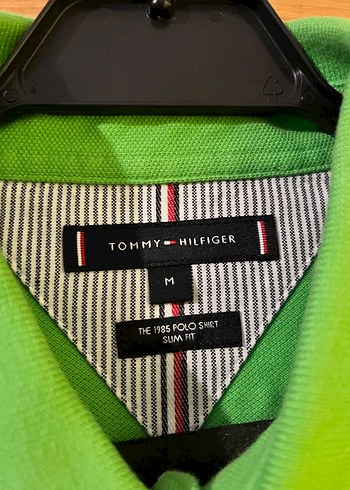 TOMMY HILFIGER Erkek Yeşil Kısa Kollu Polo Yaka M beden - Görsel 2