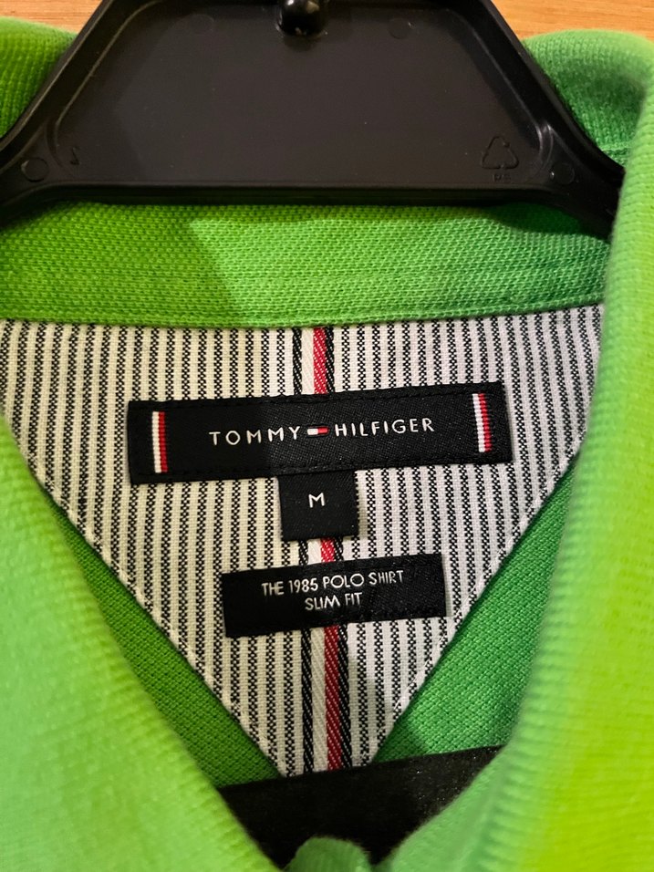 TOMMY HILFIGER Erkek Yeşil Kısa Kollu Polo Yaka M beden - Görsel 2