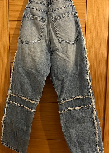 Bershka erkek jakarlı baggy pantolon - Görsel 2