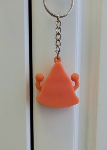 Renkli Pizza Dilimi Anahtarlık - Görsel 2