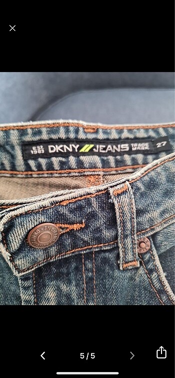DKNY DKNY Jean etek midi boy
