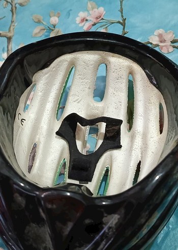 Yeşil Beyaz Baskılı Bisiklet Kaskı - Görsel 3