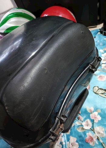 Fermuarlı Siyah Biker Motosiklet Kaskı - Görsel 6