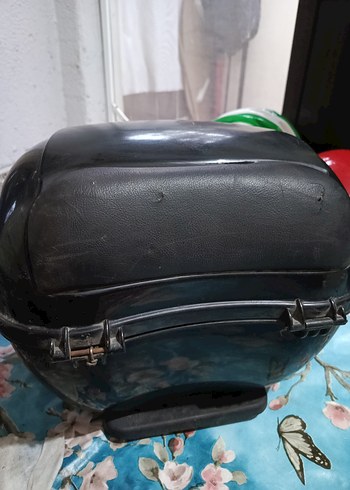 Fermuarlı Siyah Biker Motosiklet Kaskı - Görsel 5