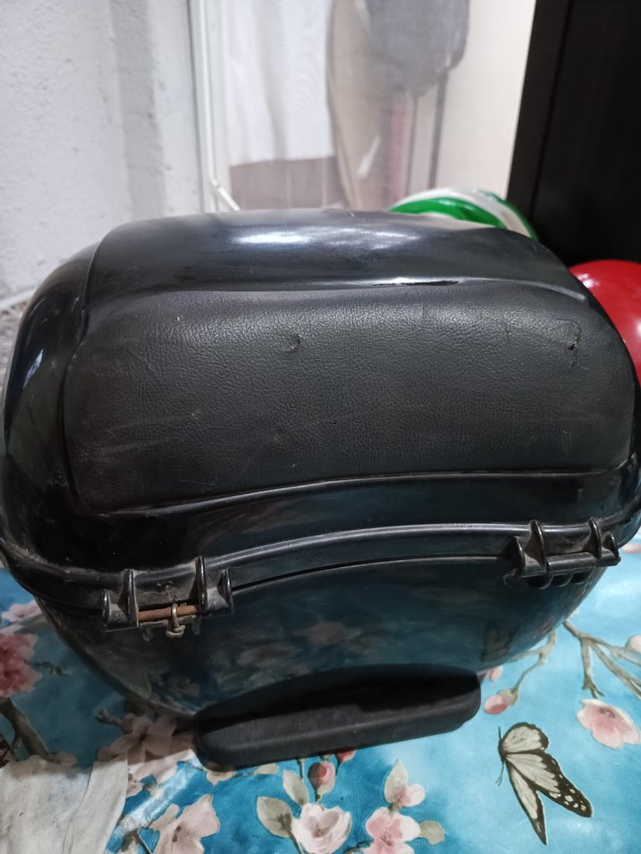 Fermuarlı Siyah Biker Motosiklet Kaskı - Görsel 5