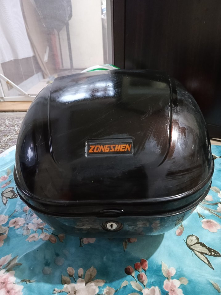 Fermuarlı Siyah Biker Motosiklet Kaskı - Görsel 2