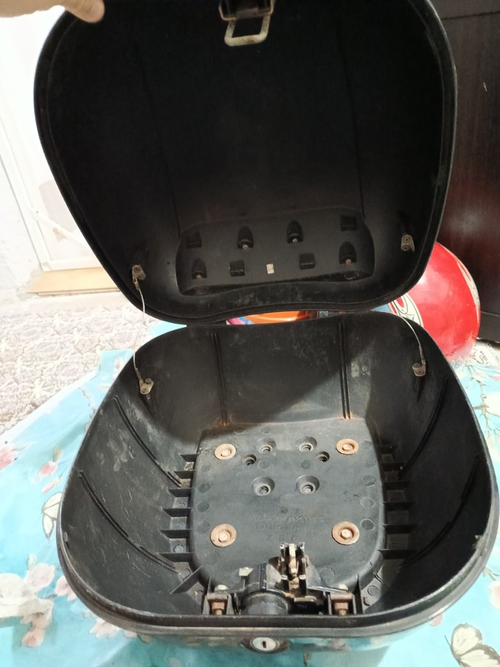 Fermuarlı Siyah Biker Motosiklet Kaskı - Görsel 4