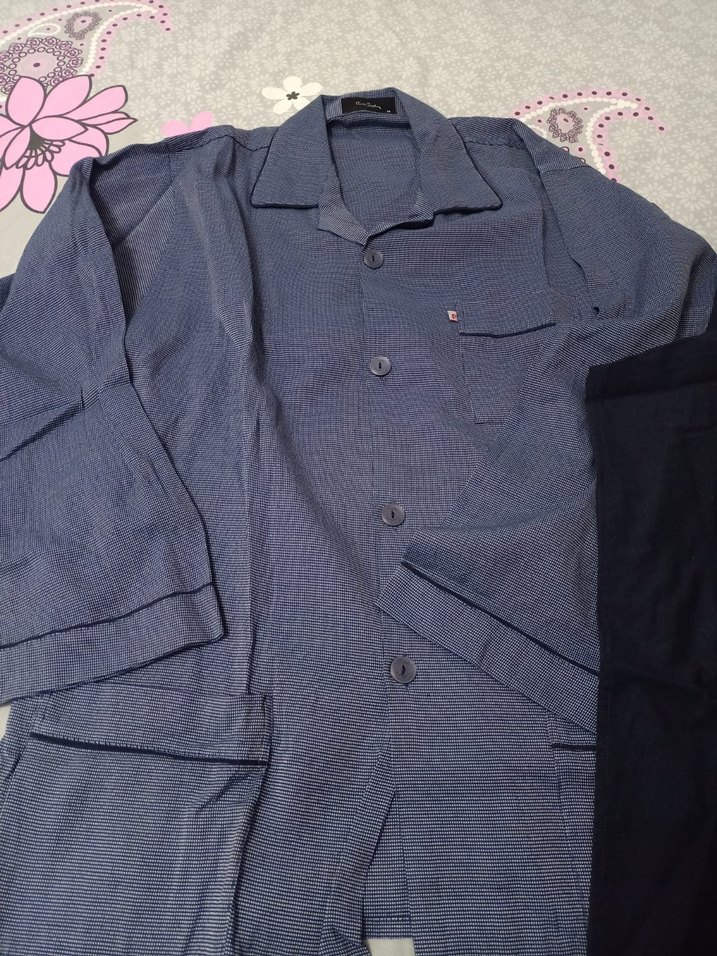 Erkek Düğmeli Pijama Takımı - Görsel 2