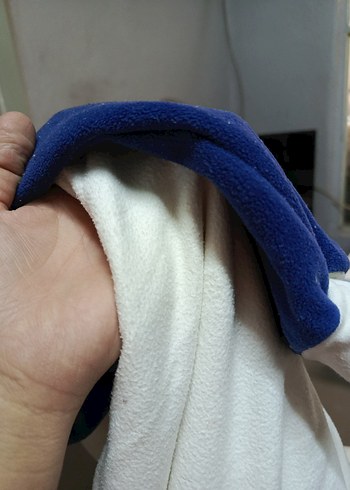48 Beden Kapüşonlu, uzun kollu, bol kesim polar sweatshirt