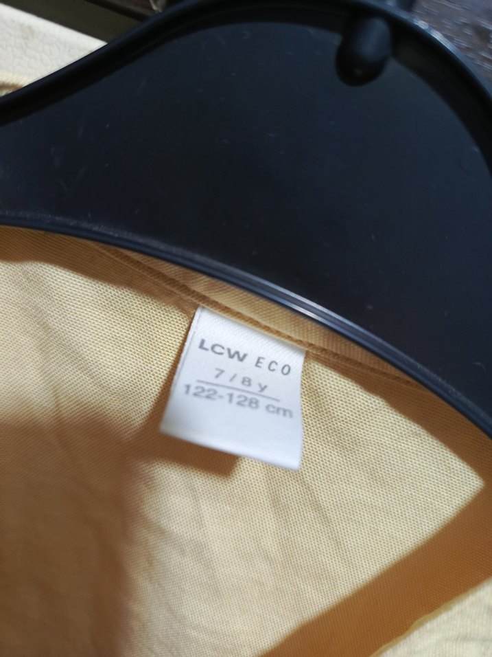 sarı  sarı Keten Düğmeli Uzun Kollu Gömlek - Görsel 2