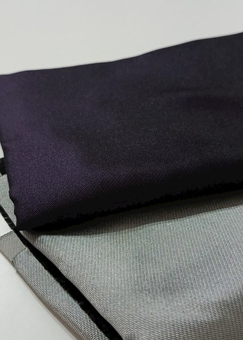 Silk & Cashmere Kadın Gri ve mor tafta eşarp
