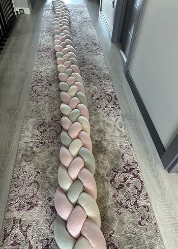 Beden Pastel Renkli Örgü beşik korumalık