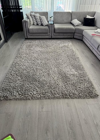 Gri Çağdaş Düz Desen Halı şaği halı