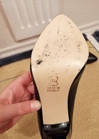 Zara Siyah Stiletto Topuklu Kadın Ayakkabı