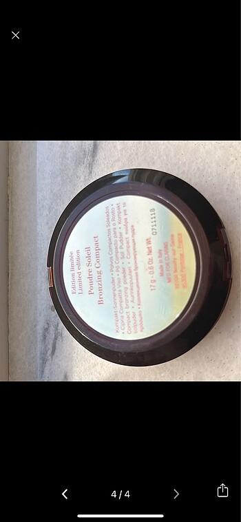  Beden Renk Clarins bronzer