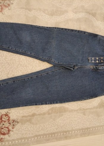 Beyaz Kemerli Kadın Pamuk Pantolon üç ürün tek fiyat - Görsel 2