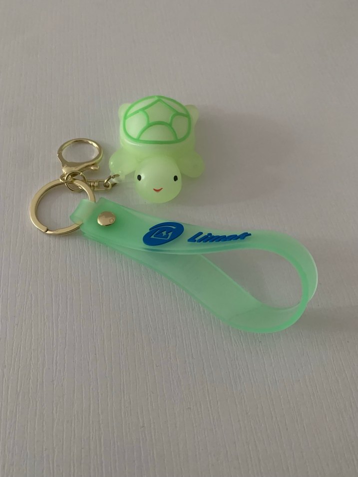 Yeşil Kaplumbağa Anahtarlık / çanta süsü - Görsel 3