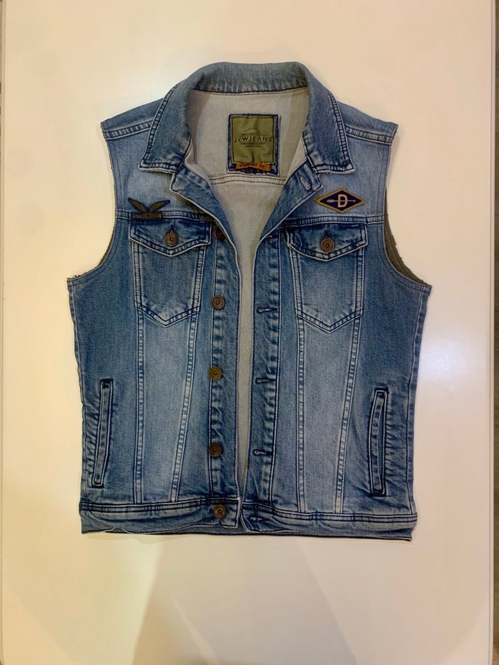 Düğmeli Cepli Kot Ceket - Görsel 3