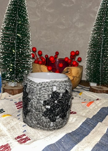 Renkli Örgü Desenli Seramik Bardaklar - Görsel 5