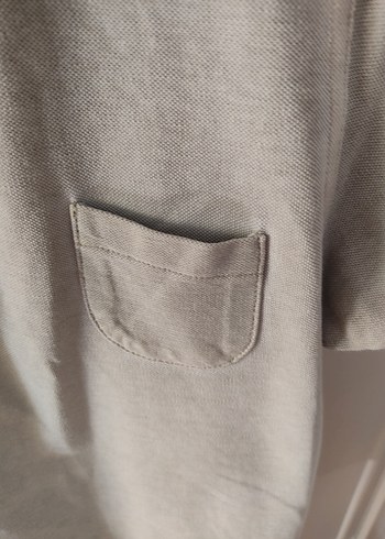 Yargıcı Bej Keten Düğmeli Kadın Polo Tişört
