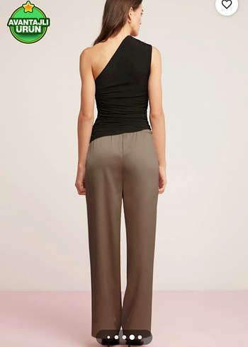 Vizon Kadın Rahat Kesim Midi Pantolon - Görsel 4