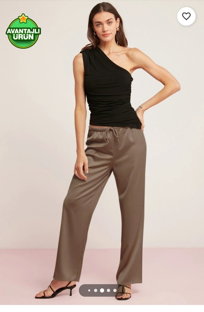 Vizon Kadın Rahat Kesim Midi Pantolon - Görsel 3