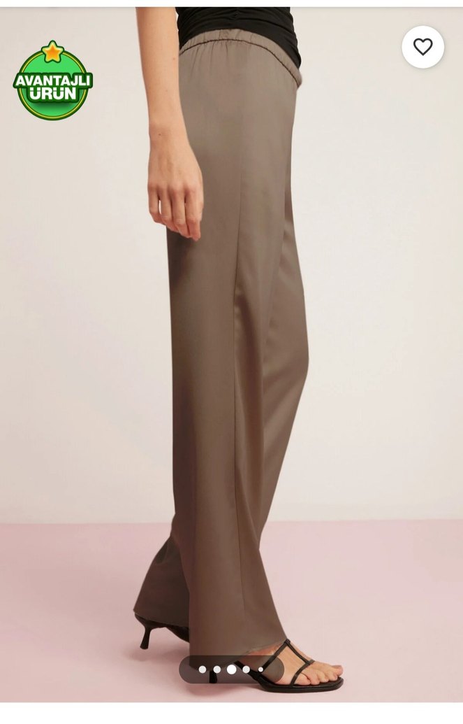 Vizon Kadın Rahat Kesim Midi Pantolon - Görsel 2