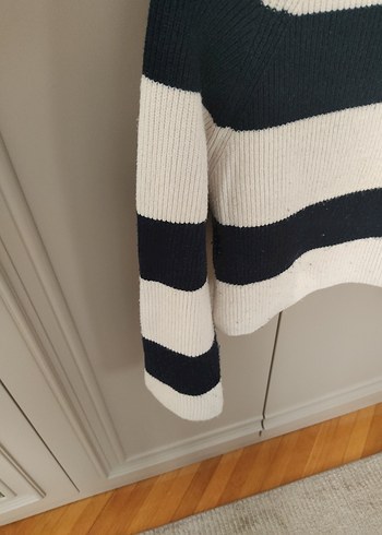 Zara Çizgili, Uzun Kollu, Triko Kazak - Görsel 6