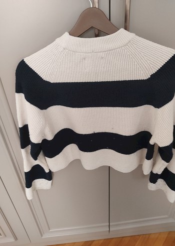 Zara Çizgili, Uzun Kollu, Triko Kazak - Görsel 3