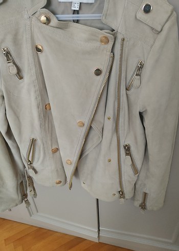 Bej Süet Kadın Ceket - Görsel 9