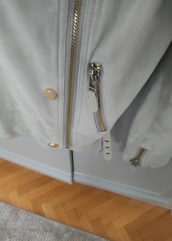 Bej Süet Kadın Ceket - Görsel 6