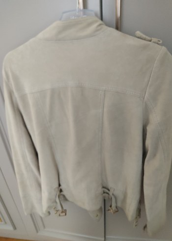 Bej Süet Kadın Ceket - Görsel 5