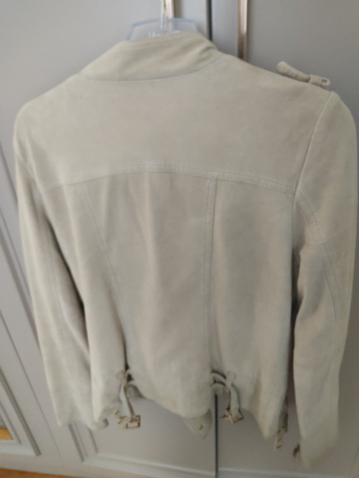 Bej Süet Kadın Ceket - Görsel 5