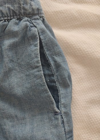Düğmeli Mavi Denim Mini Etek - Görsel 5
