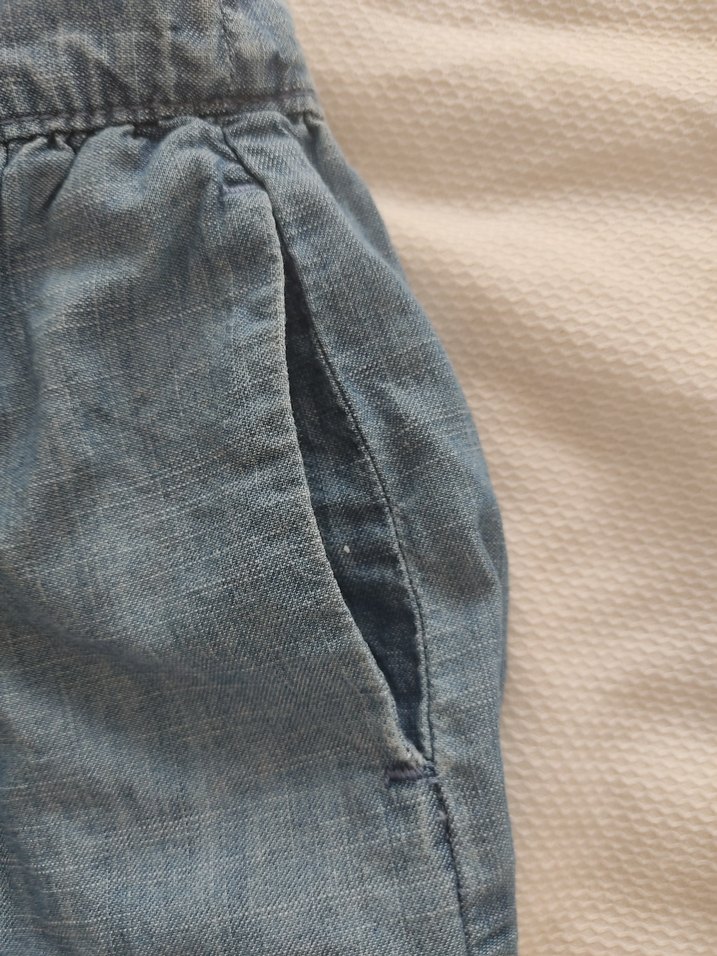 Düğmeli Mavi Denim Mini Etek - Görsel 5